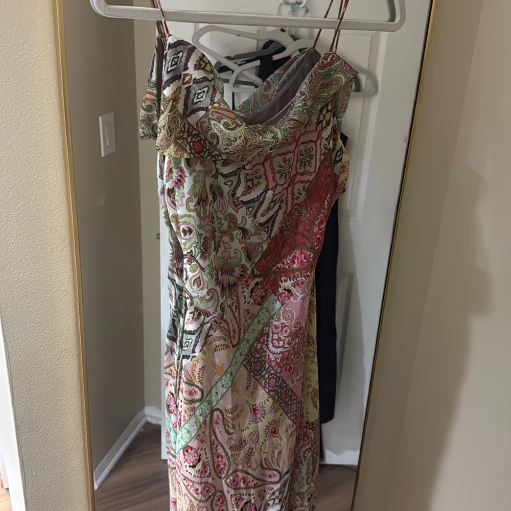 zara women’s open back maxi dress